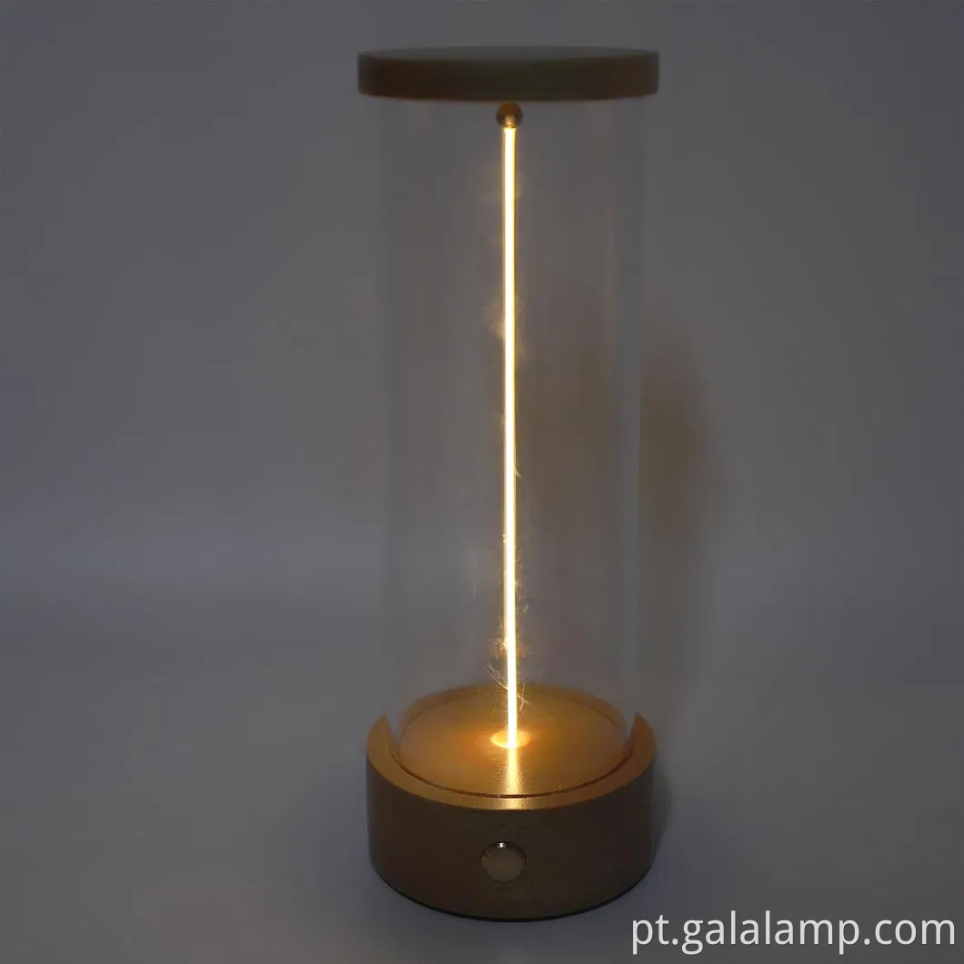 Luz noturna de cabeceira recarregável e elegante com iluminação ambiente moderna magnética